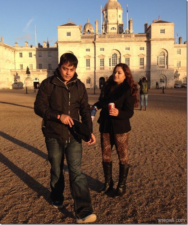 dilip with his wife europe