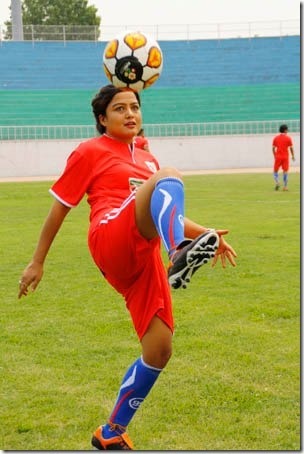 rekha-football-action