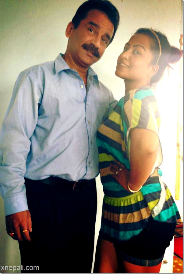 rekha thapa with naredh poudel