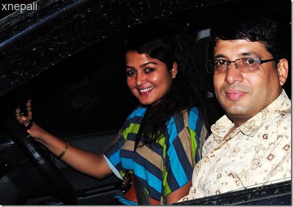 chhabi and rekha thapa driving together