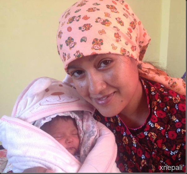 kunjana ghimire suntali smiles with her daughter