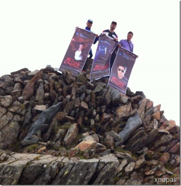 rajesh hamal climbed mountain with hasiya poster 2