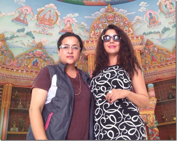 karishma manandhar lumbini tour with samjhana upreti