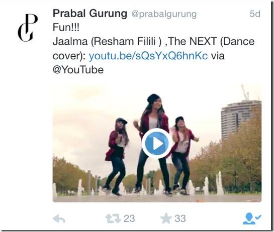 prabal gurung tweets resham filili dance