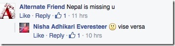nisha misses nepal