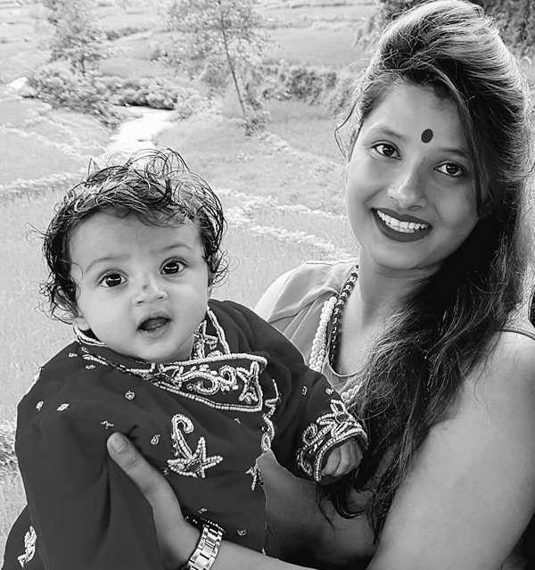 Sumina Ghimire with her daughter